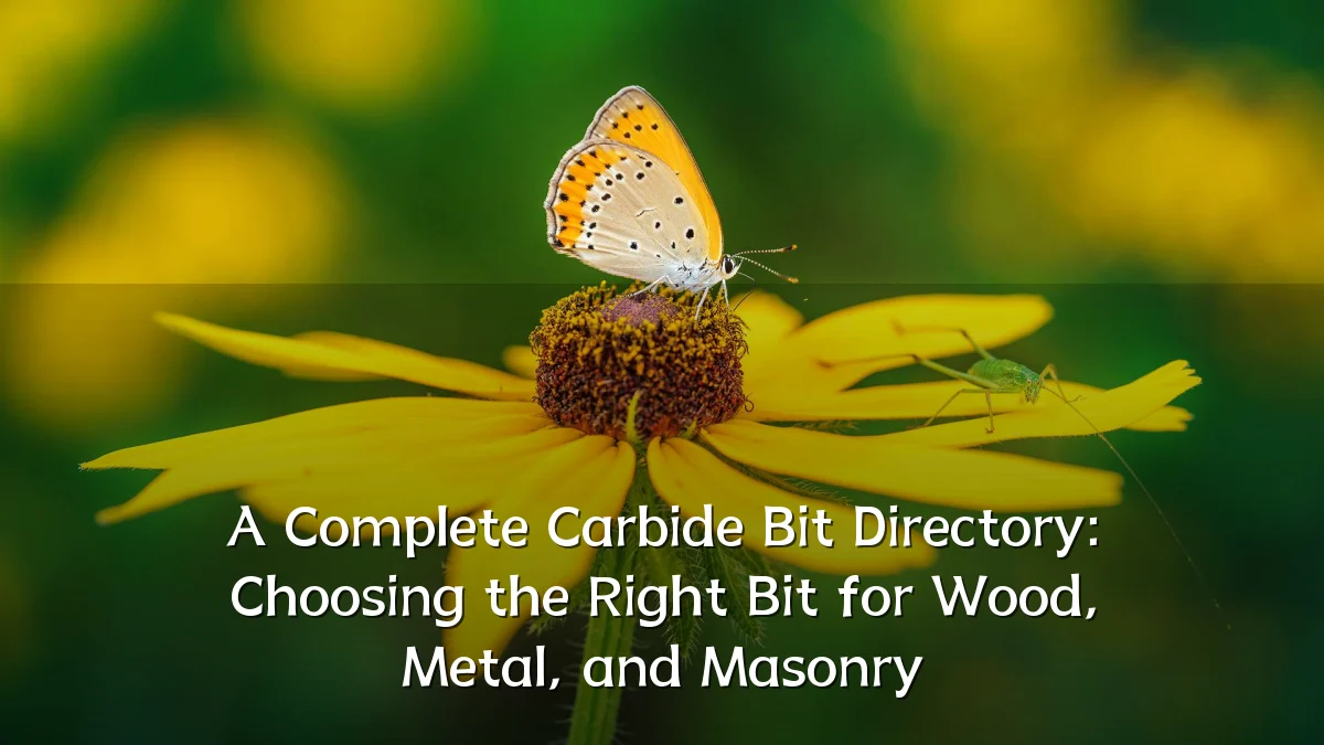 A Complete Carbide Bit Directory: Choosing the Right Bit for Wood, Metal, and Masonry
