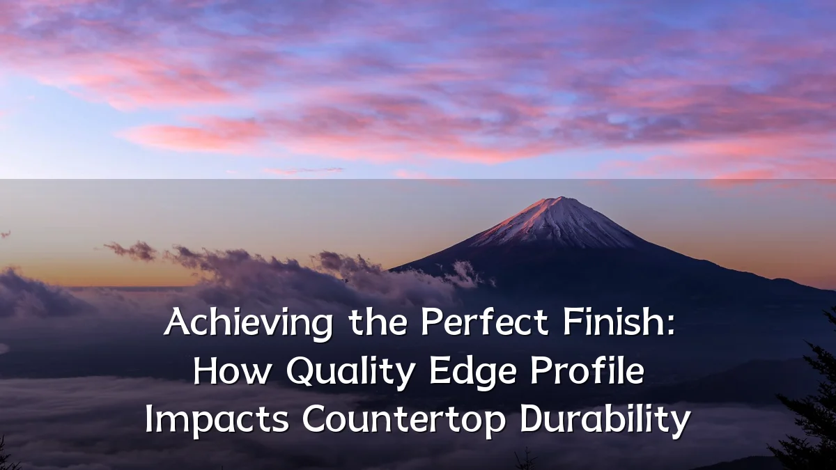 Achieving the Perfect Finish: How Quality Edge Profile Impacts Countertop Durability