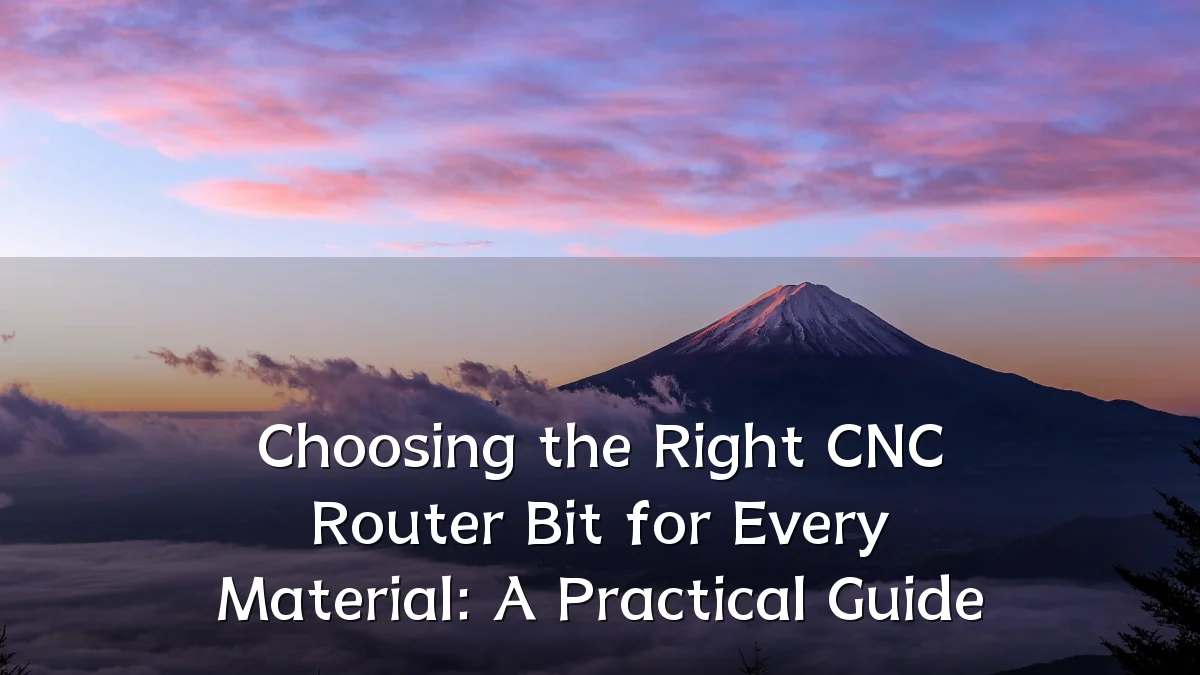 Choosing the Right CNC Router Bit for Every Material: A Practical Guide