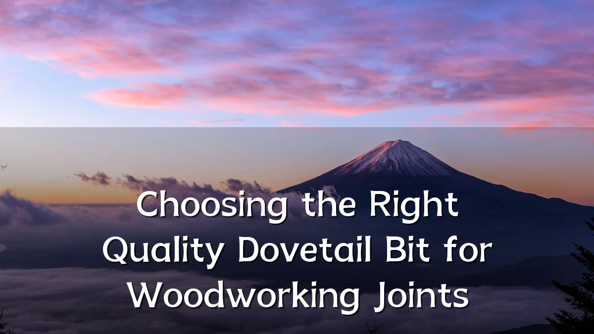 Choosing the Right Quality Dovetail Bit for Woodworking Joints