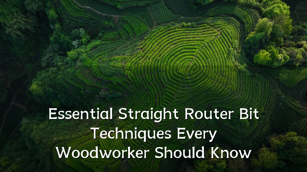 Essential Straight Router Bit Techniques Every Woodworker Should Know