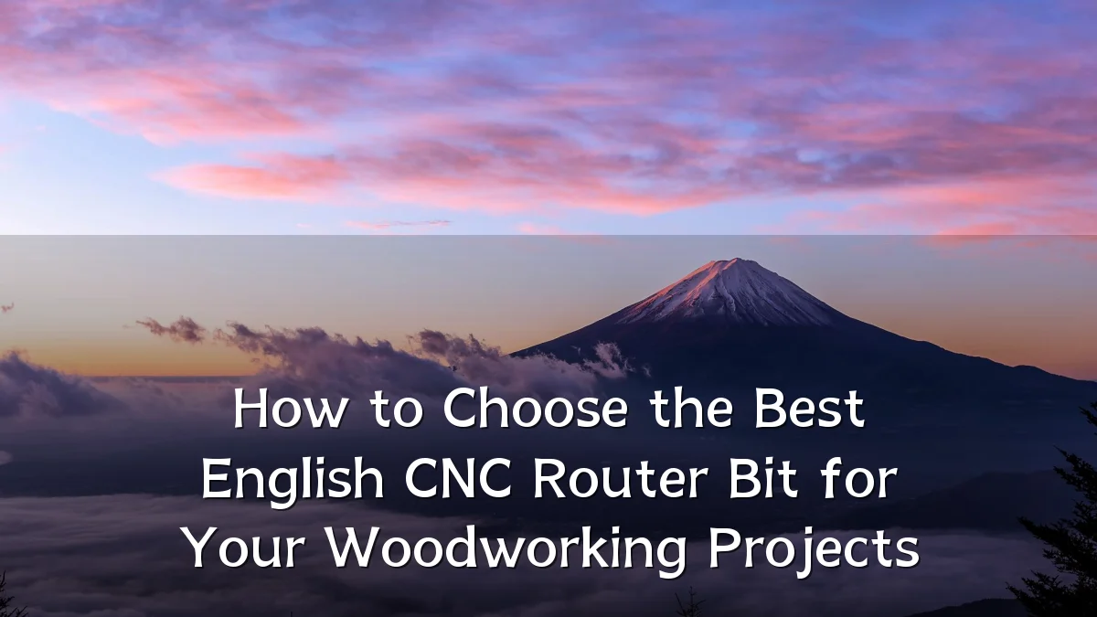 How to Choose the Best English CNC Router Bit for Your Woodworking Projects