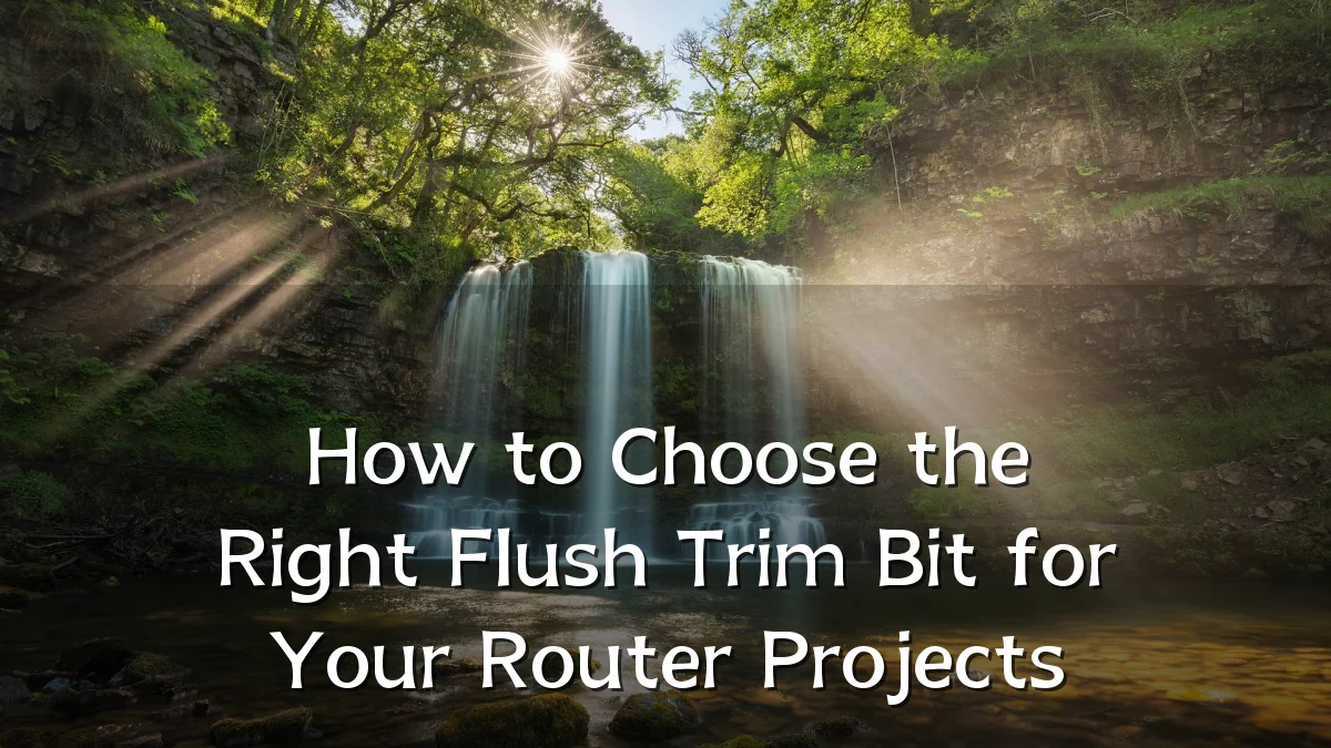 How to Choose the Right Flush Trim Bit for Your Router Projects