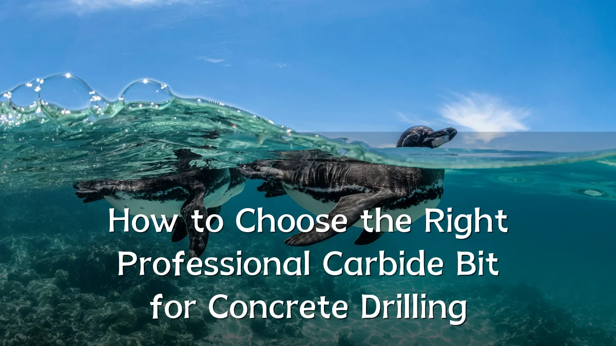 How to Choose the Right Professional Carbide Bit for Concrete Drilling