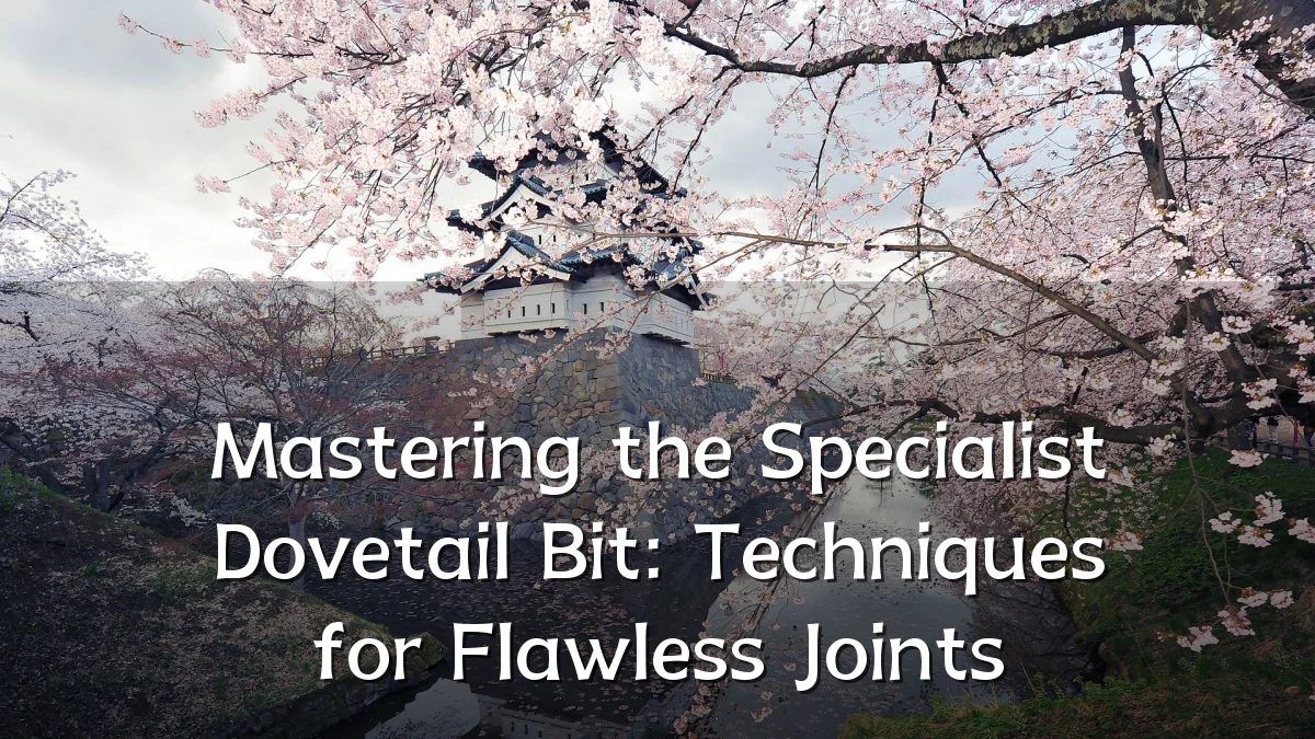 Mastering the Specialist Dovetail Bit: Techniques for Flawless Joints