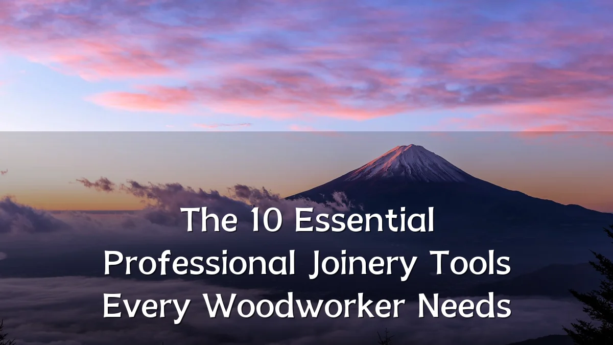 The 10 Essential Professional Joinery Tools Every Woodworker Needs
