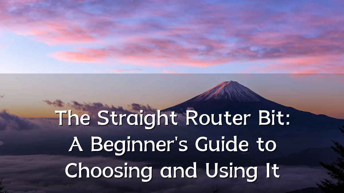 The Straight Router Bit: A Beginner's Guide to Choosing and Using It