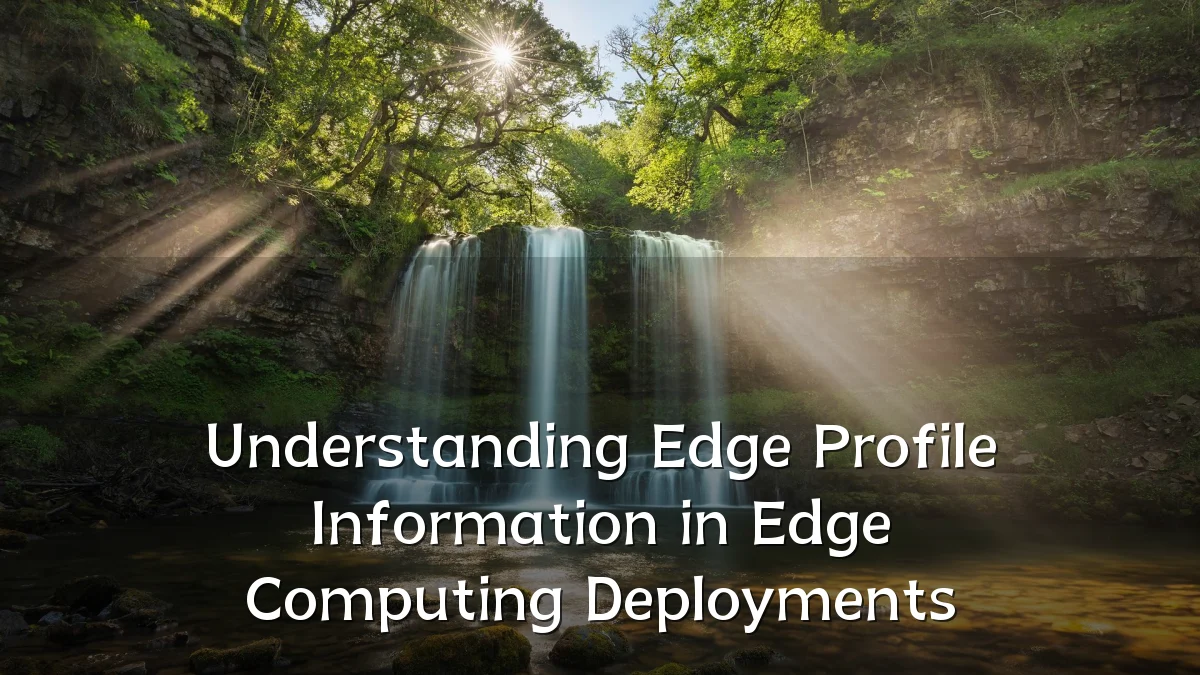 Understanding Edge Profile Information in Edge Computing Deployments