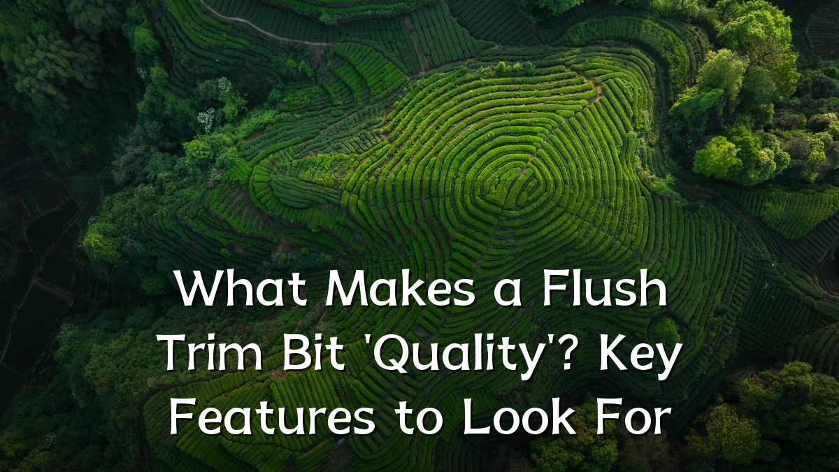 What Makes a Flush Trim Bit 'Quality'? Key Features to Look For